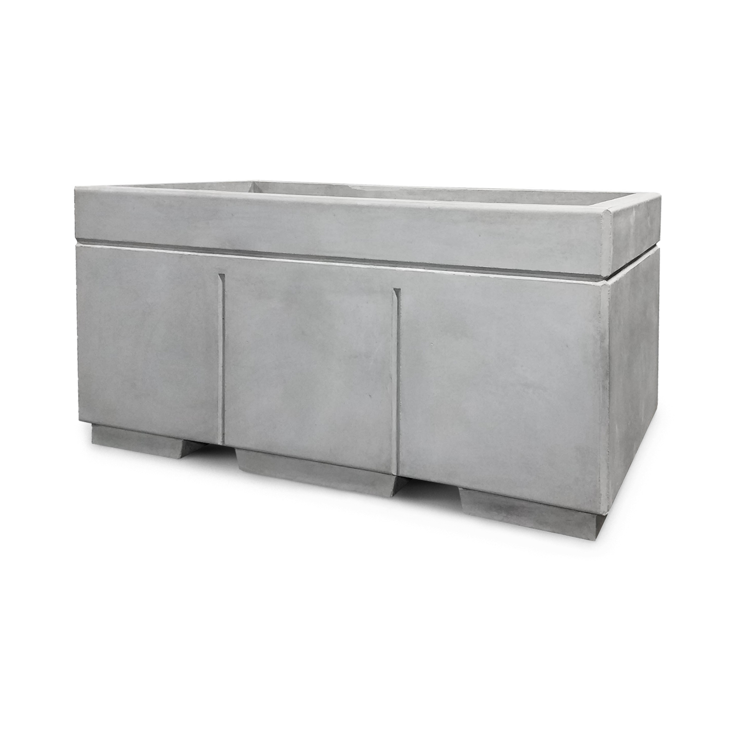 72 x 36 Rectangular Concrete Security Planter2