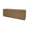 STONE CAST High Security Planter Barrier w Forklift Knockouts 96 L x 30 W x 36 H